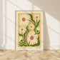 OxEye Daisy | Modern-Retro Wildflower Art Print | Wall Decor: A3 - 297 x 420mm (11.7 x 16.5 inches)