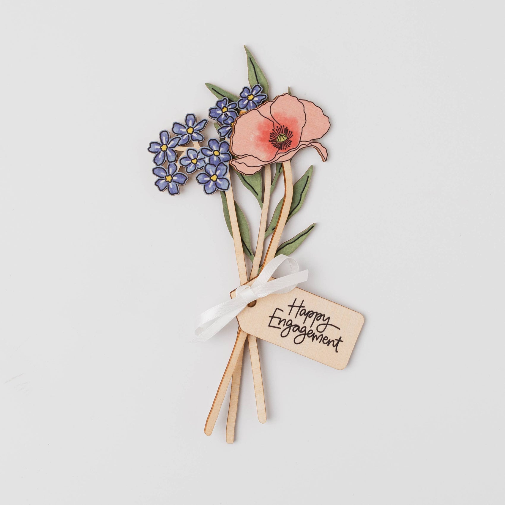 Wooden Gift Tag: Thinking Of You