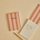 Notepad Stripe Brown & Pink