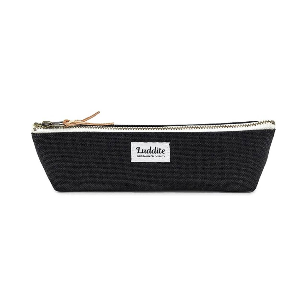 Luddite Boat Pen Case – Japanese Canvas & Denim in Three Sizes: Okayama Denim / Medium
