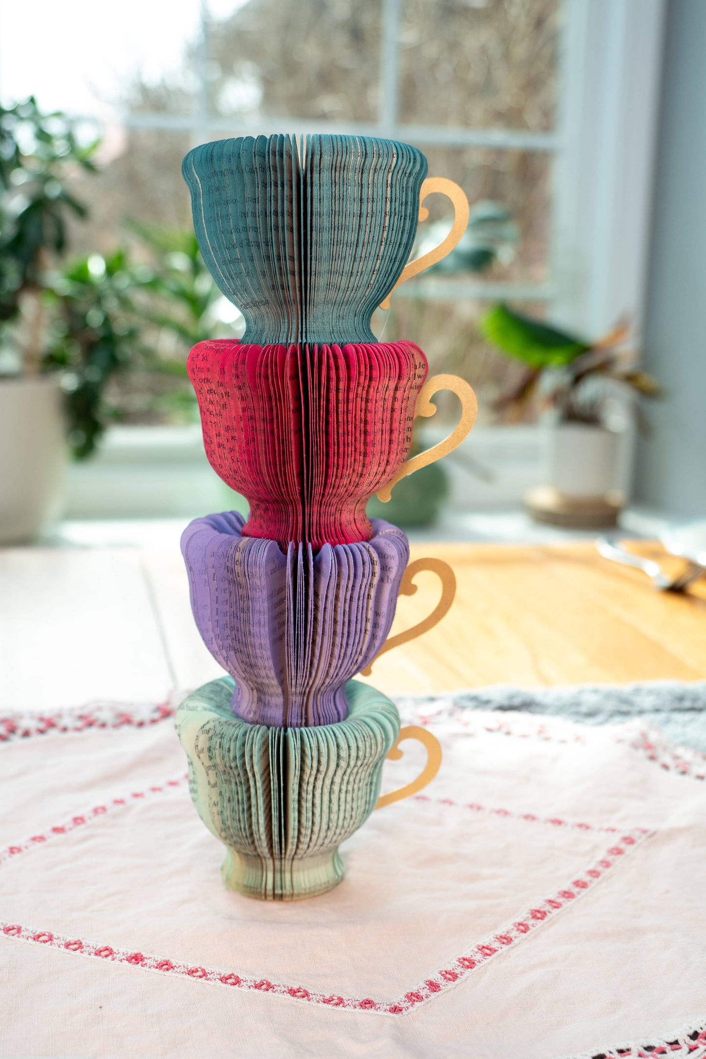 Teapot and Teacup Decor-Bookish Party Decor: Deep Teal / Teapot