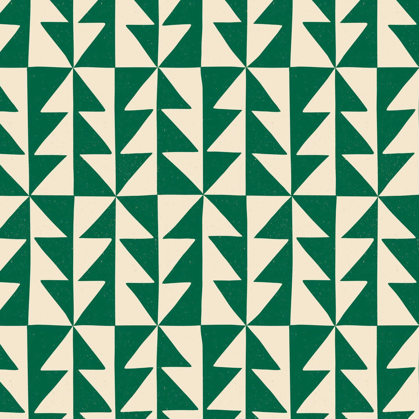 Geo Pines | Retro Christmas Tree Recycled Gift Wrap Paper