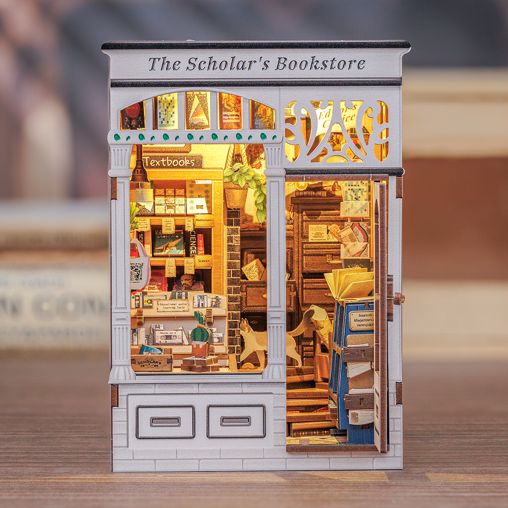 DIY Book Nook Kit: The Scholar's Bookstore