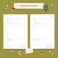 Reading Journal Fantasy Forest, 50 Page Book Review Notebook
