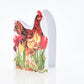 Penny in the Tulips die cut blank greeting card