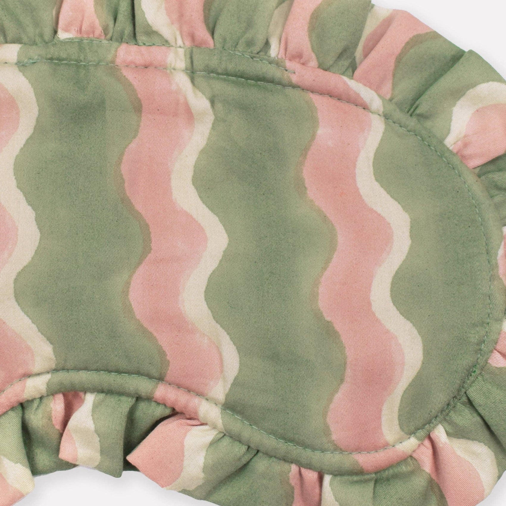 Organic Cotton Frill Eye Mask | Whirly | Mint