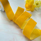 Mustard Yellow Velvet Ribbon - Various Widths | 3 Meter Roll: 6mm