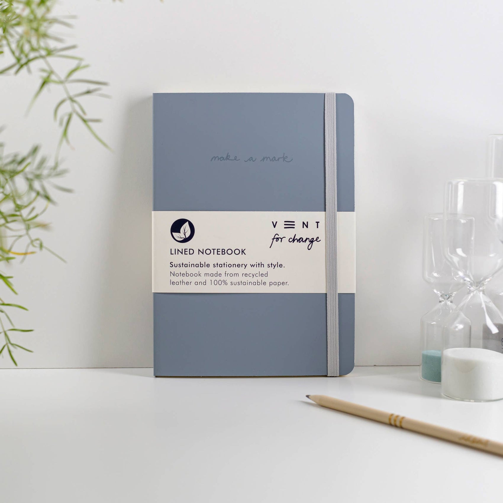 Make a Mark A5 Journal – Recycled Leather: Green