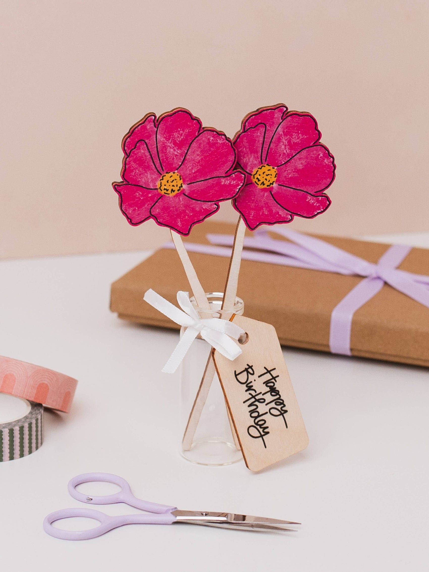 Wooden Cosmos Gift – October Birthday - Sustainable Gift