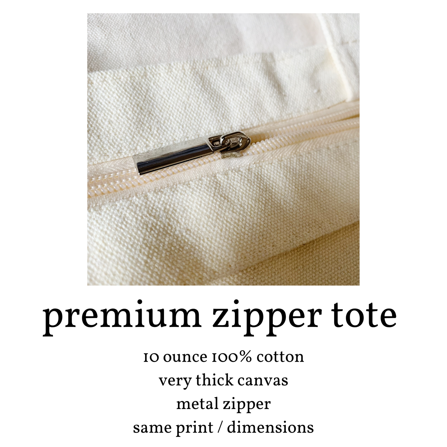 Custom Branded Tote Bag - Your Shop Logo on a Tote Bag: White