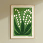 Lily of the Valley | Modern-Retro Wildflower Art Print: A5 - 148 x 210 mm (5.8 x 8.3 inches)
