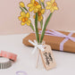 Wooden Daffodil Gift – March Birth Flower - Sustainable Gift