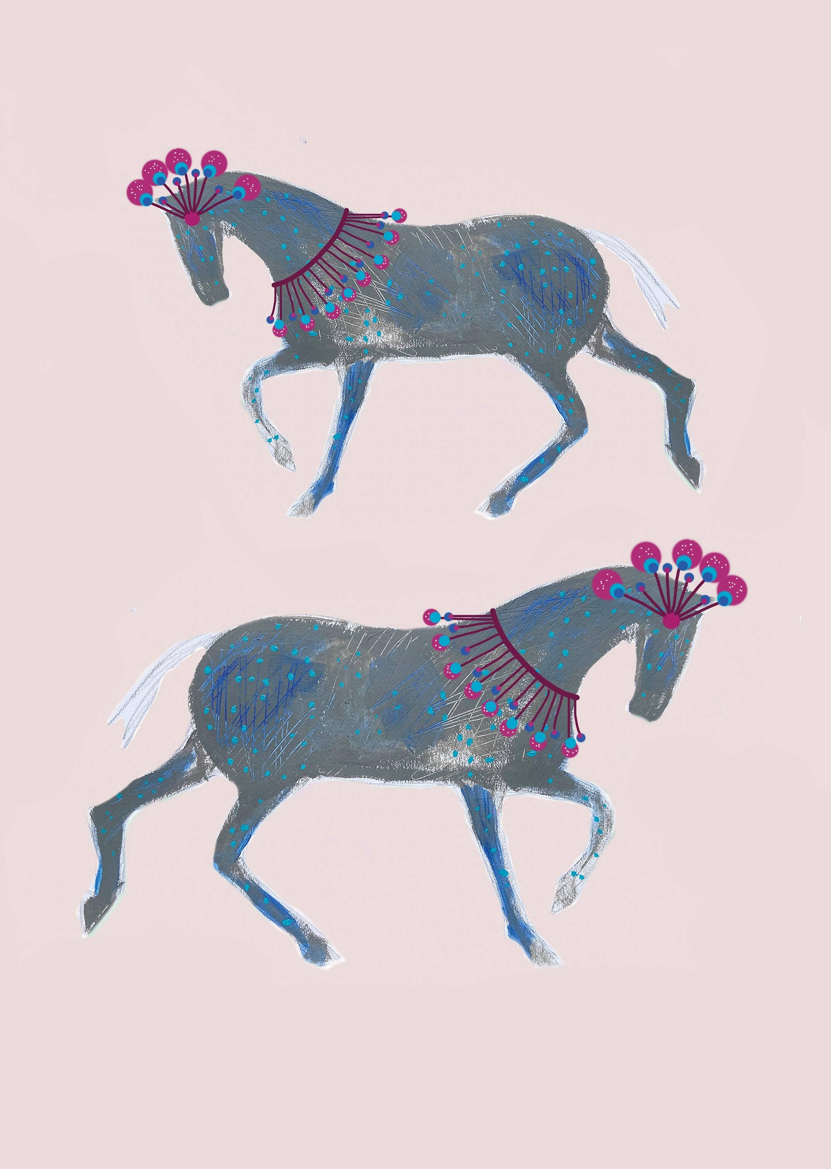 Circus Horse A3 unframed prints x 2