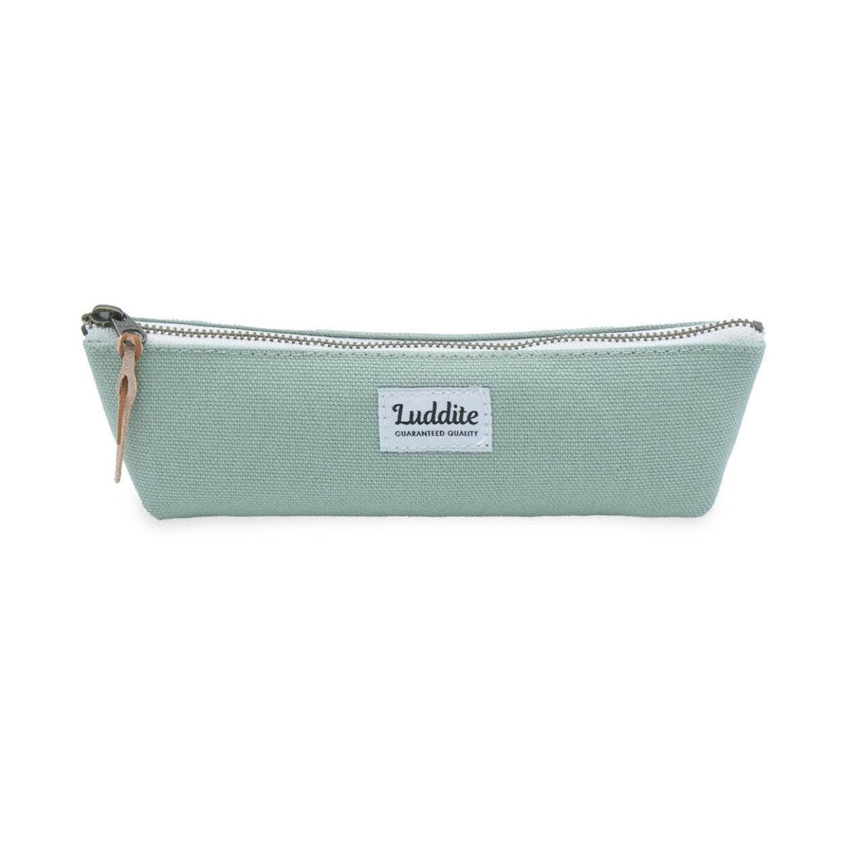 Luddite Boat Pen Case – Japanese Canvas & Denim in Three Sizes: Teal / Small