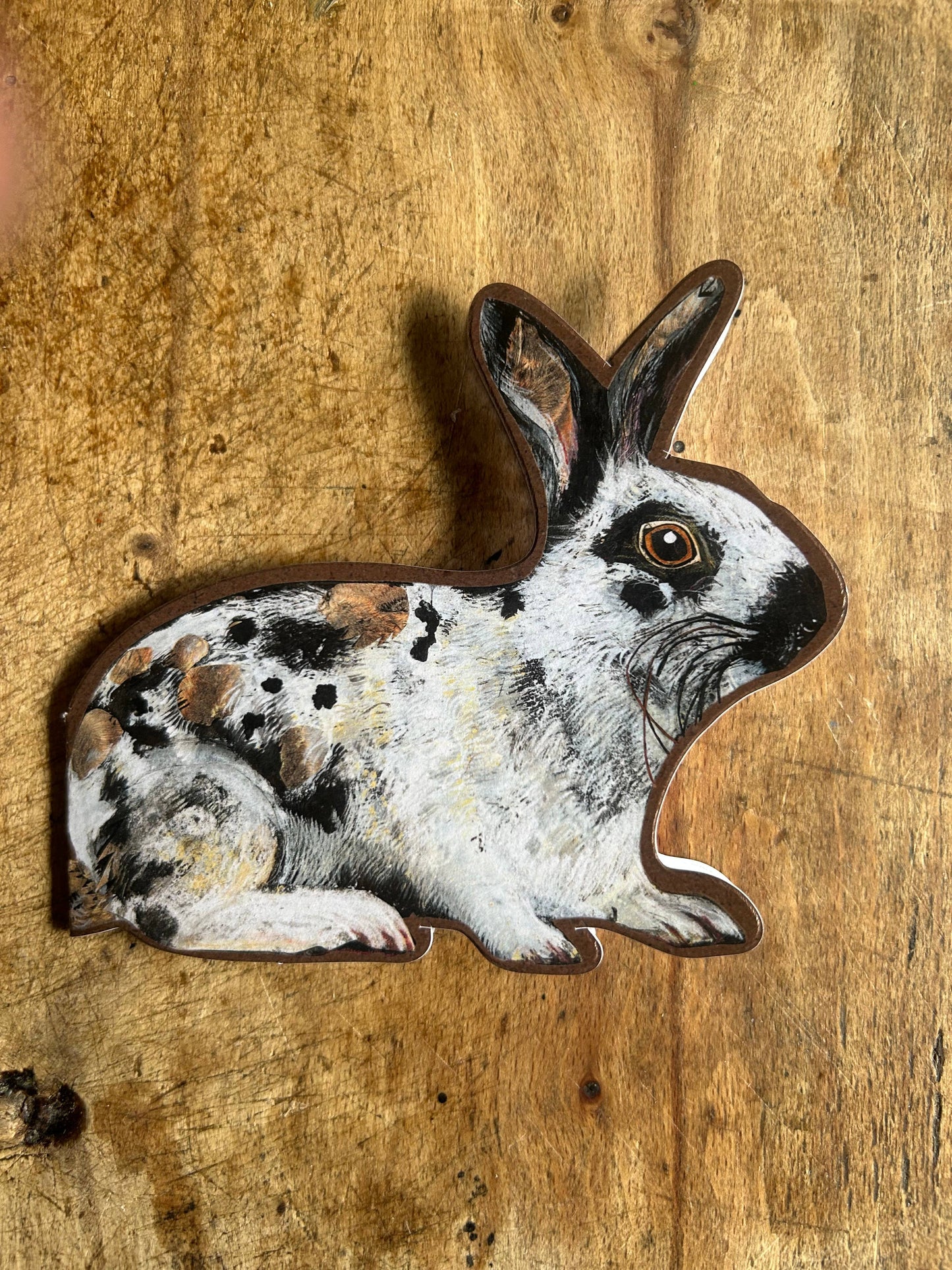 Nibbles laser cut birch plywood keepsake and card