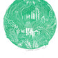 Woodland Walkers riso print, hiking, dog, forest, winter