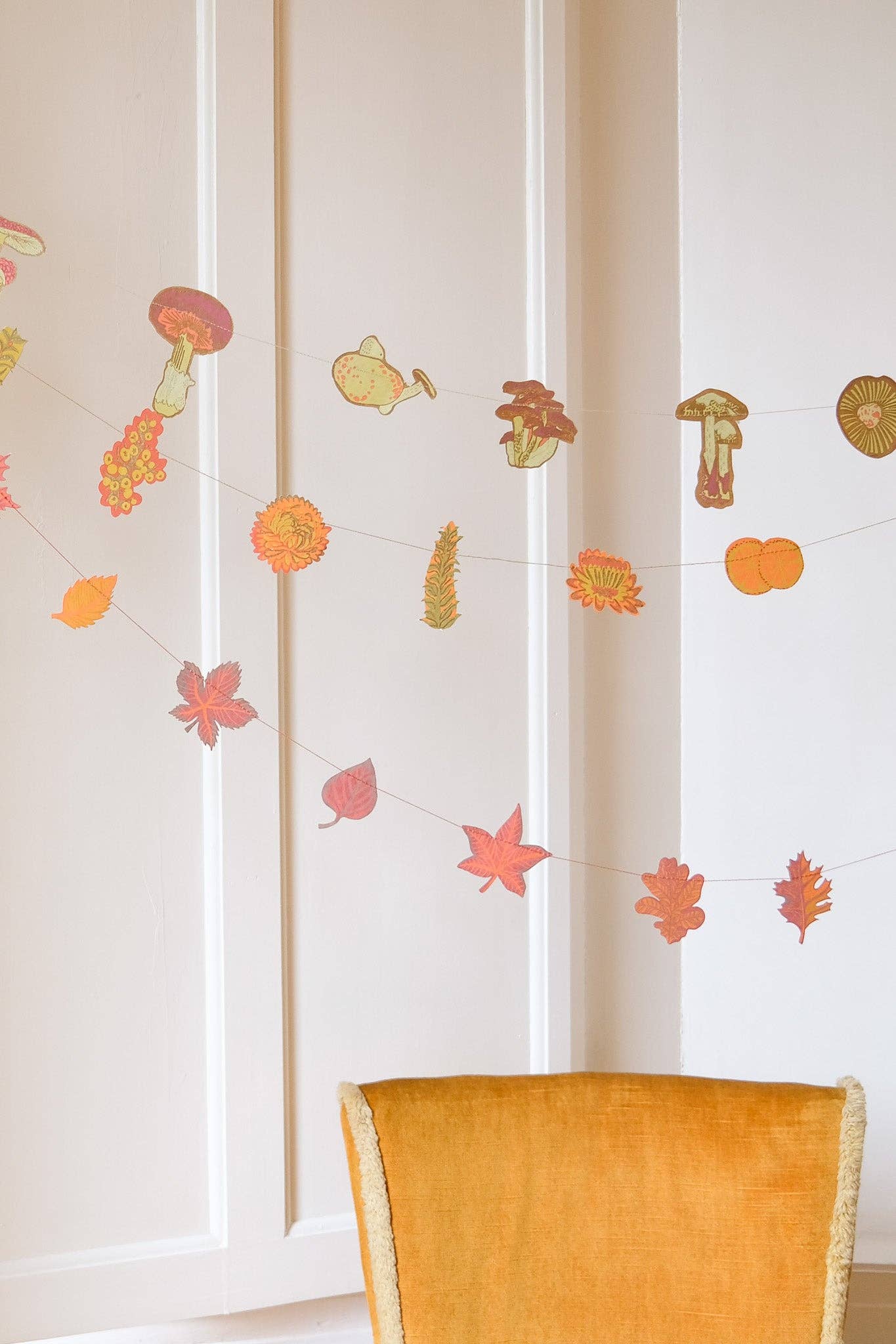Mushroom Sewn Garland