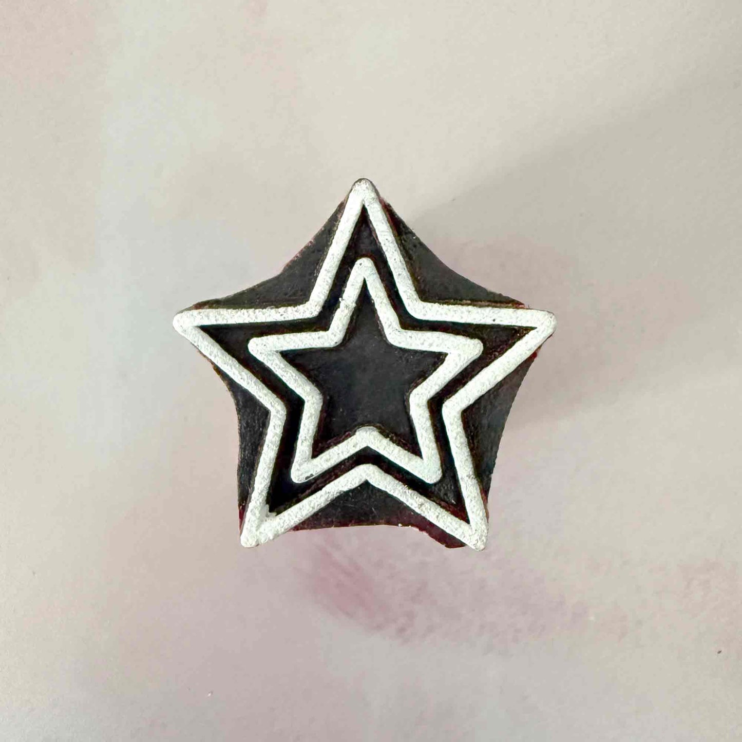 Twinkle - Indian Wood Block Stamp | Star Design Wooden Stamp