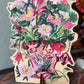 Tulips & Peonies laser cut birch plywood keepsake & card 