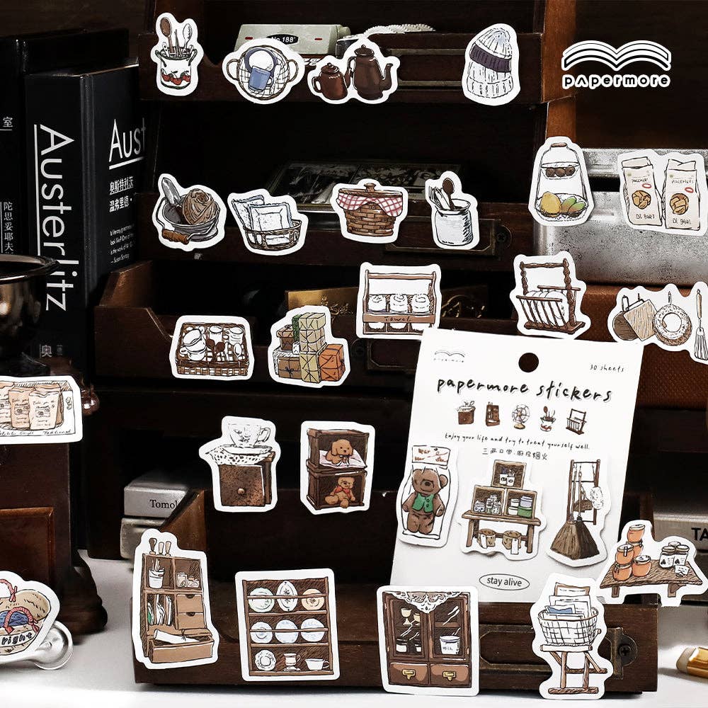 Paper More | Daily Life Stickers: Afternoon tea