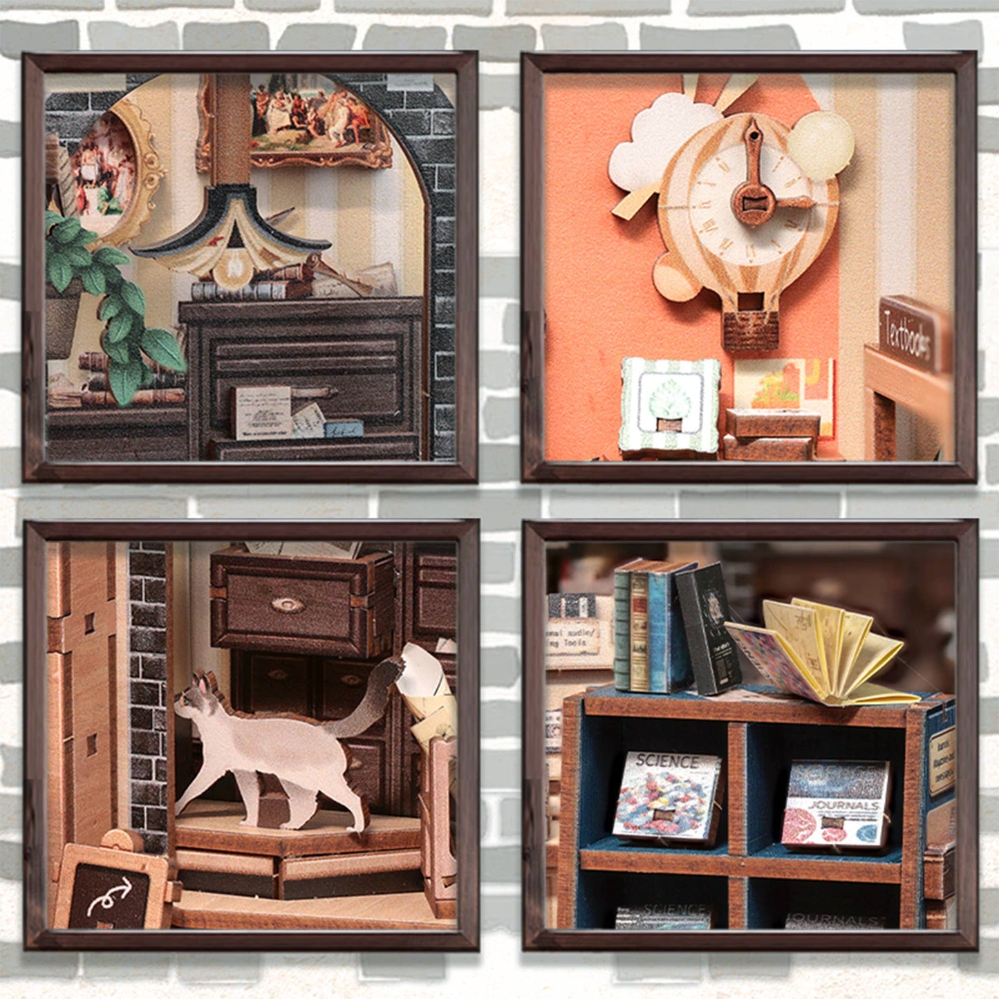 DIY Book Nook Kit: The Scholar's Bookstore
