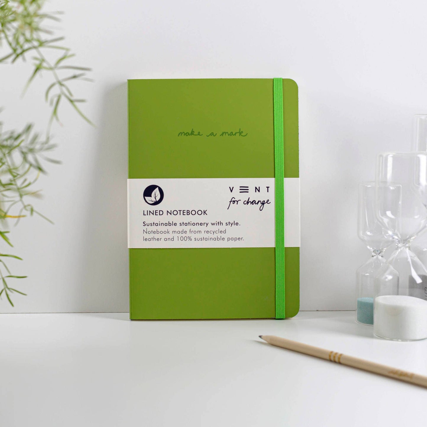 Make a Mark A5 Journal – Recycled Leather: Mustard Yellow