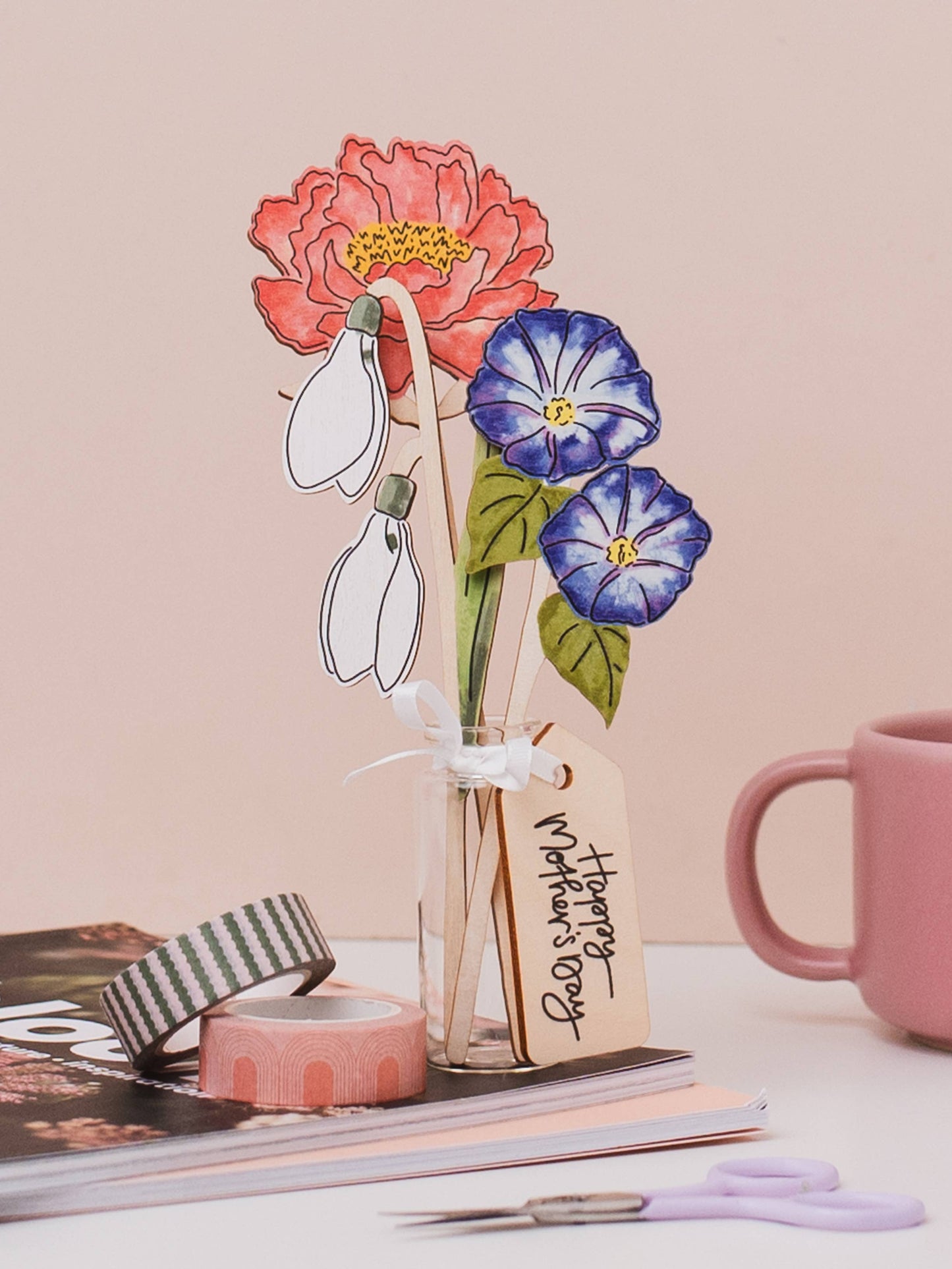 Wooden Morning Glory – September Birthday - Sustainable Gift