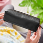 Leather Pencil Case With Personalisation: Black