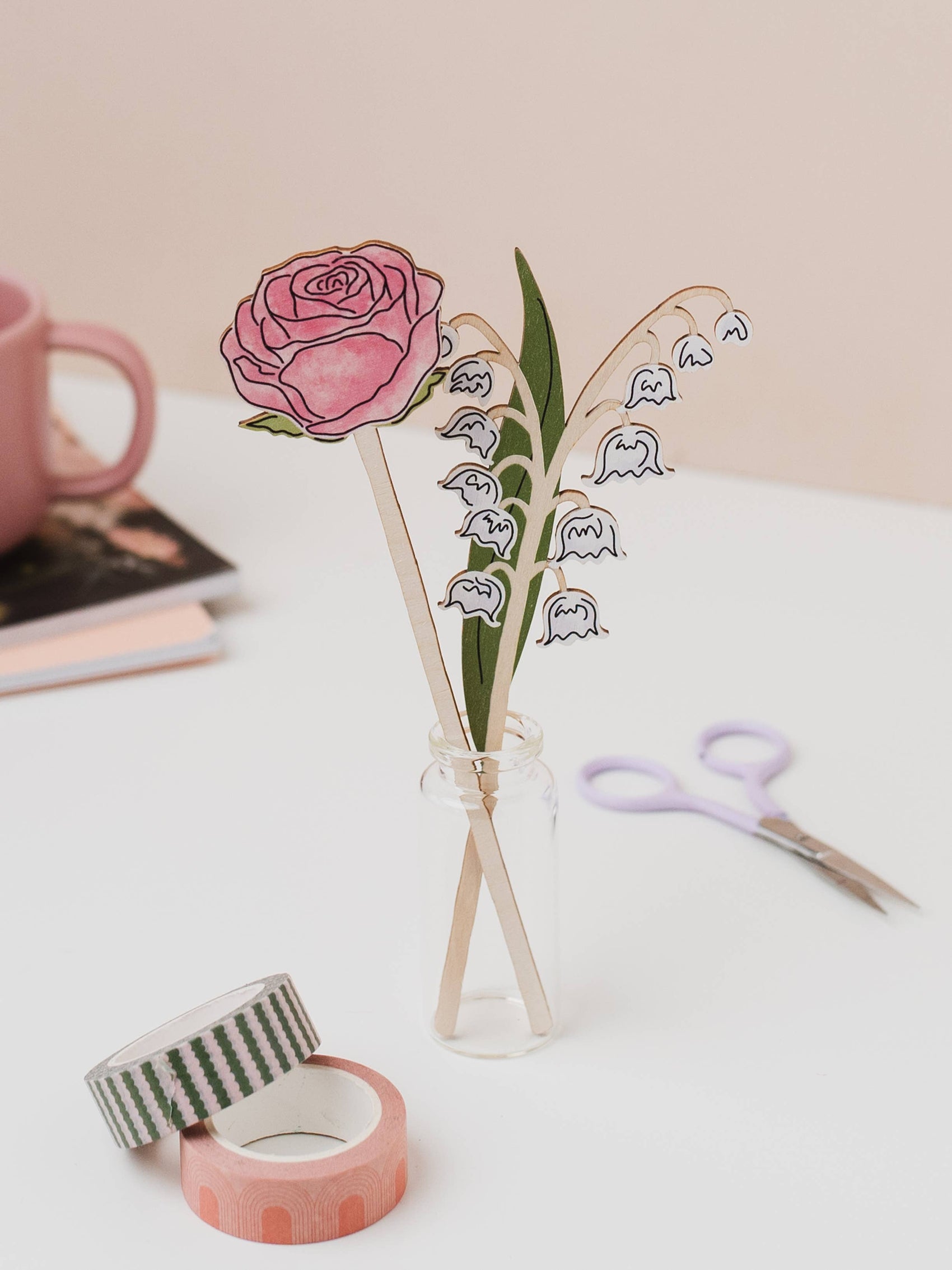 Wooden Rose Gift – June Birth Flower - Sustainable Gift