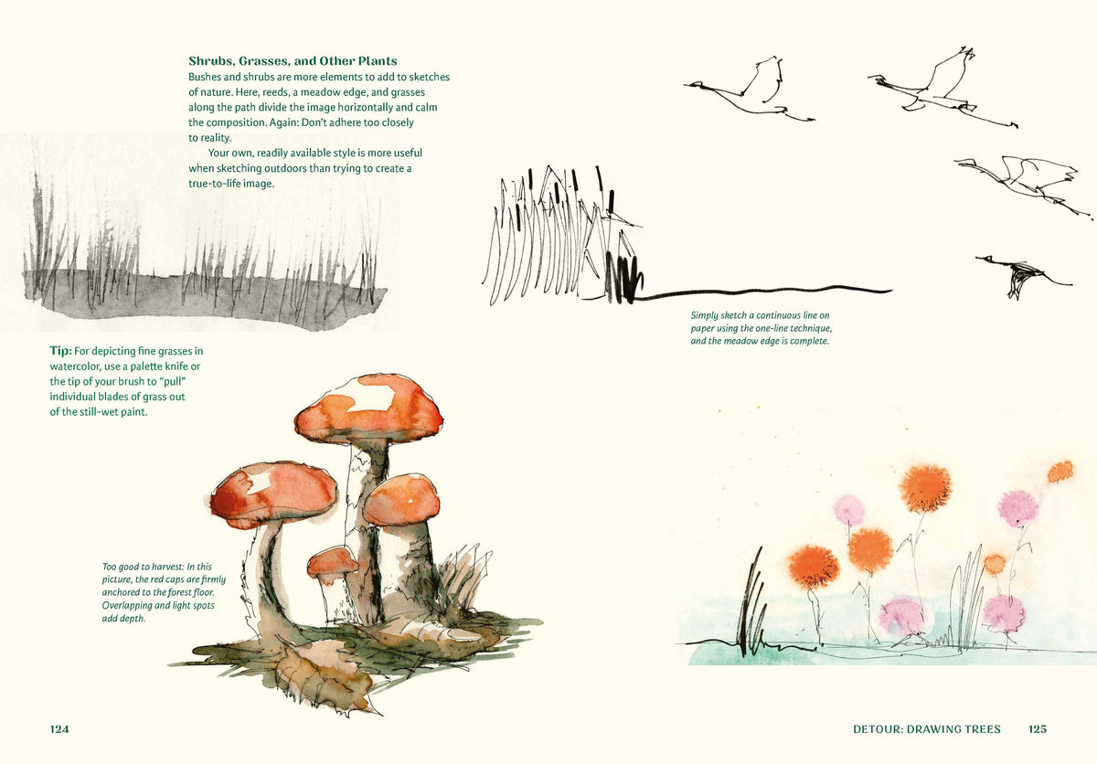Sketching Outside - An Illustrated Guide to Making Art on the Go (Paperback)