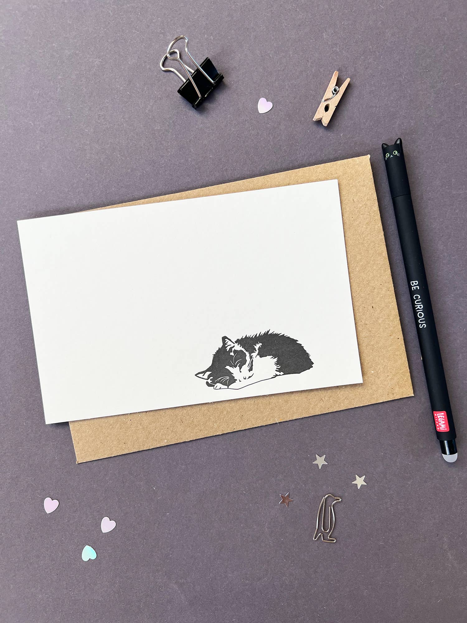 Casey Cat Correspondence Notecard Set | Set of 10: Thank You