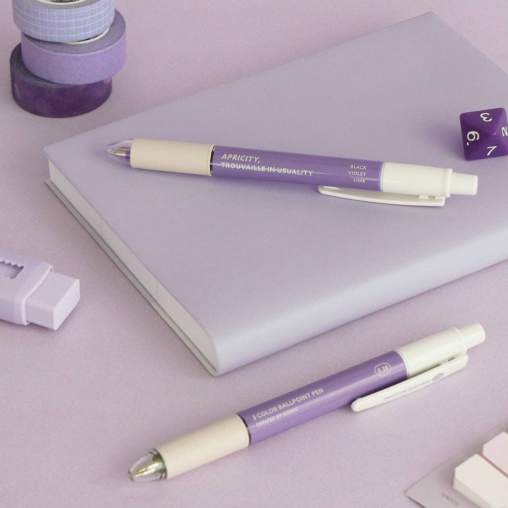Iconic Smooth 3 Colour Pen 0.38mm: Indi Blue