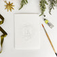 Wreaths paintable watercolor notecard set