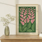 Foxglove | Modern-Retro Wildflower Art Print | Wall Decor: A5 - 148 x 210 mm (5.8 x 8.3 inches)