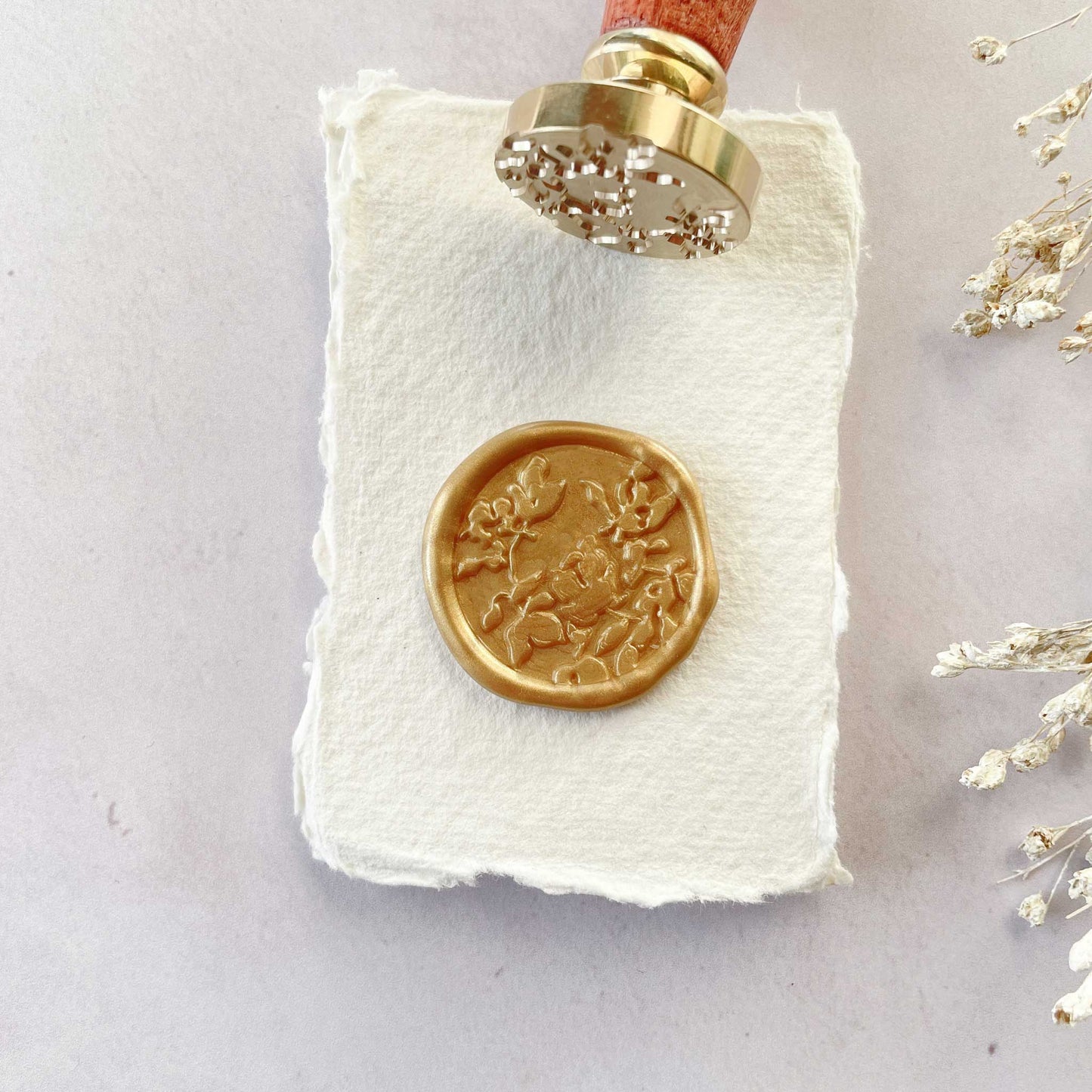 Botanica Wax Stamp | Floral Wax Seal in Branded Box
