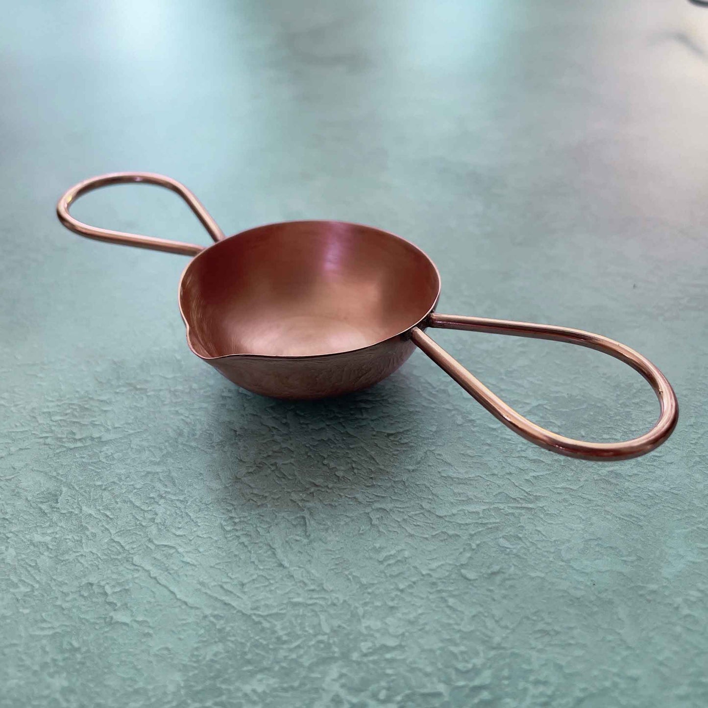 Double Handle Wax Melting Spoon - Solid Copper | Handmade