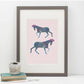 Circus Horse A3 unframed prints x 2