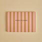 Weekly Planner Stripe Pink & Brown