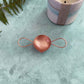 Double Handle Wax Melting Spoon - Solid Copper | Handmade
