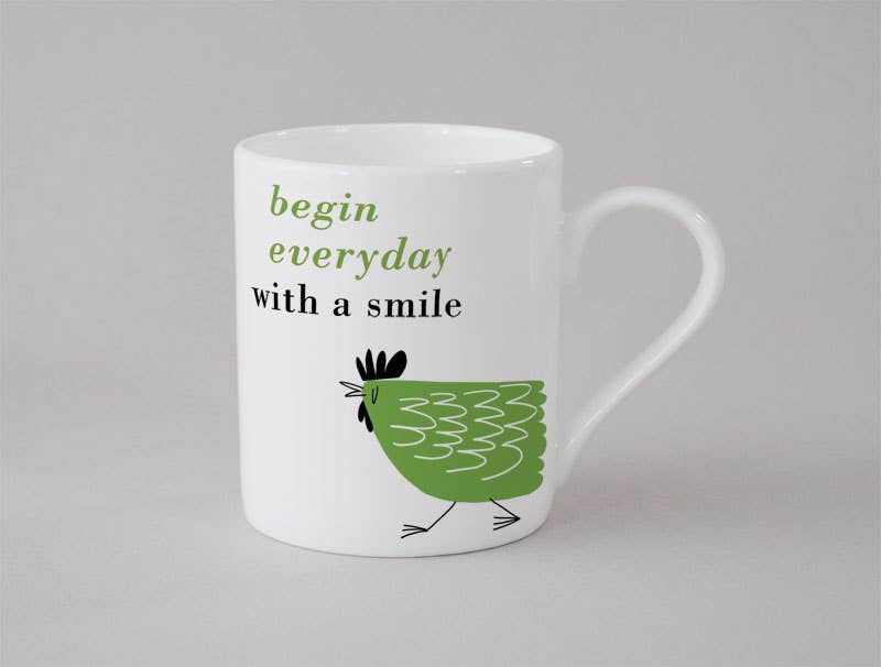 Happiness Chicken Small Mug Green