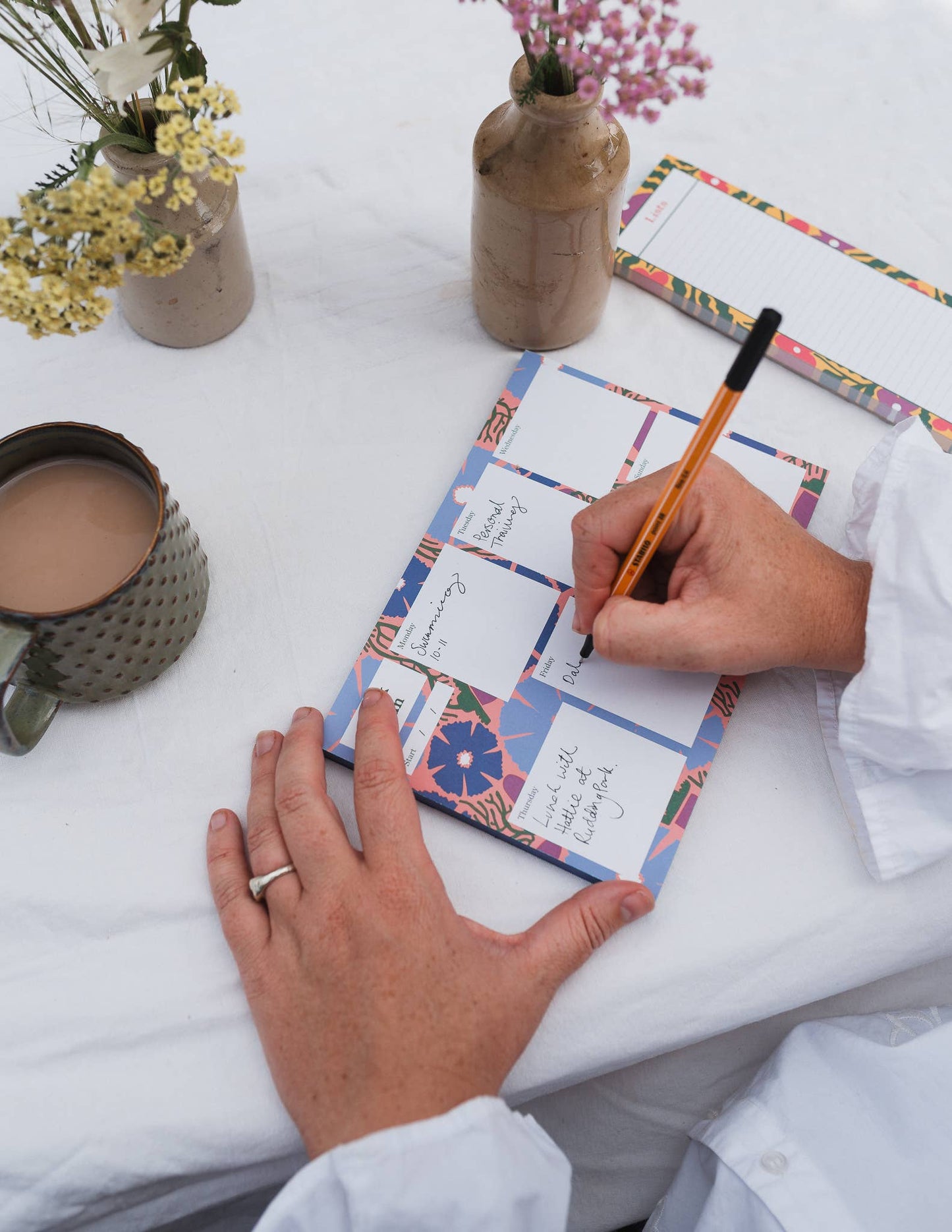 A5 Week Planner - Blumen