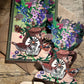 Summer Blooms laser cut birch plywood keepsake and stand.