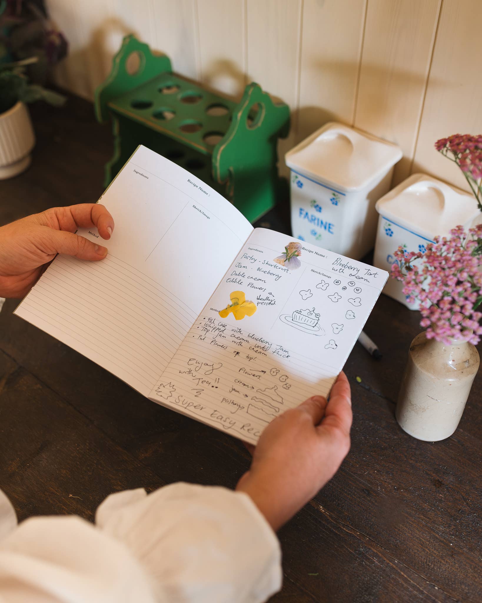 Recipe Journal - Blumen