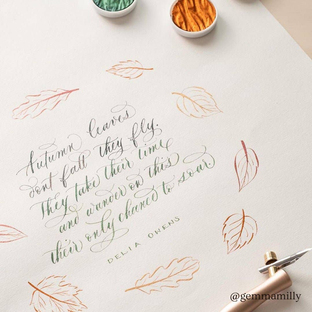 Flourish Calligraphy Pen: Iris / Straight