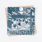 Into the Waves Card, swimming, seaside, friends, ocean, blue
