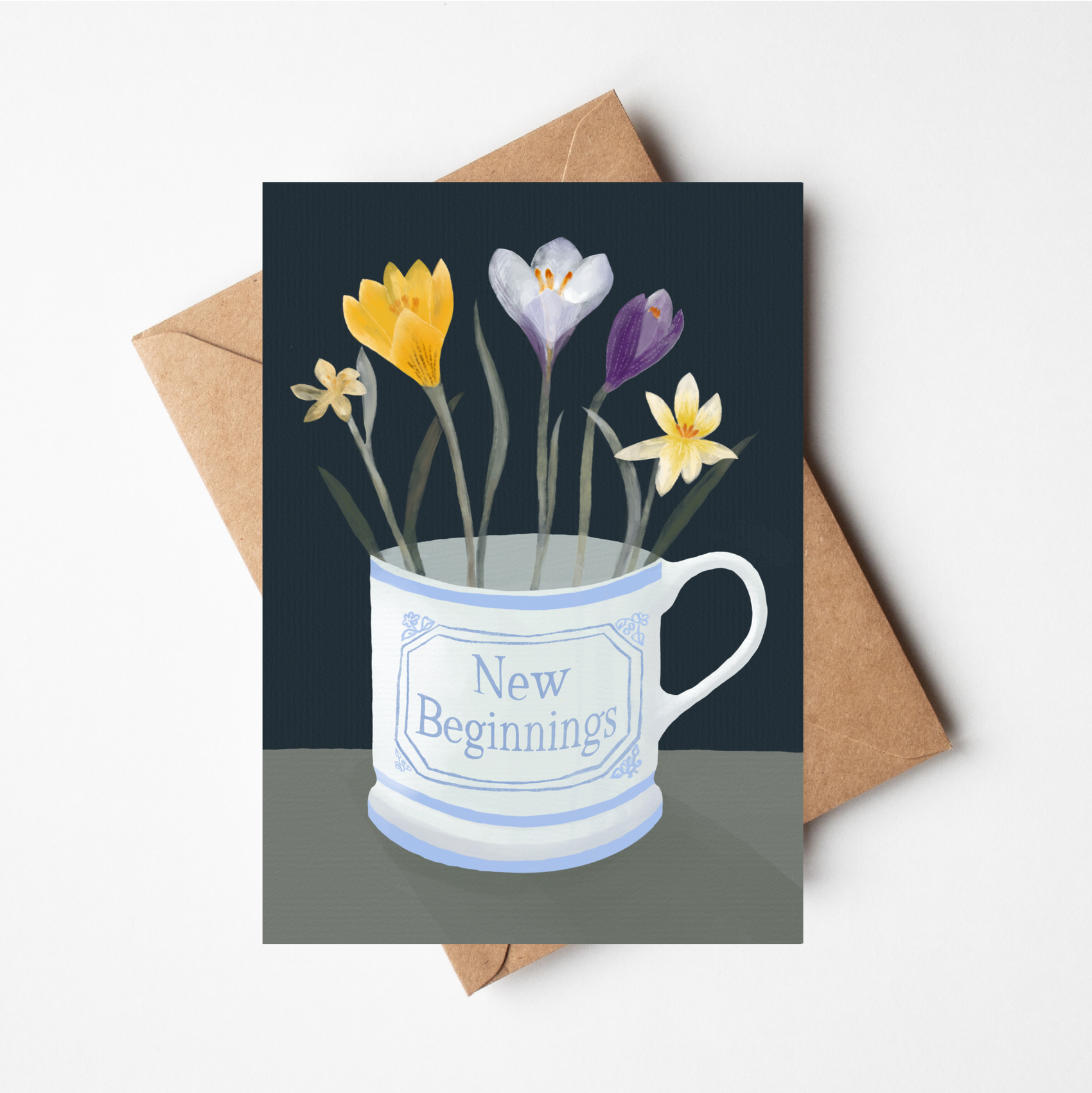 NEW: Crocuses in New Beginnings Cup Cards