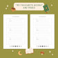 Reading Journal Fantasy Forest, 50 Page Book Review Notebook