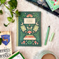 Reading Journal Fantasy Forest, 50 Page Book Review Notebook
