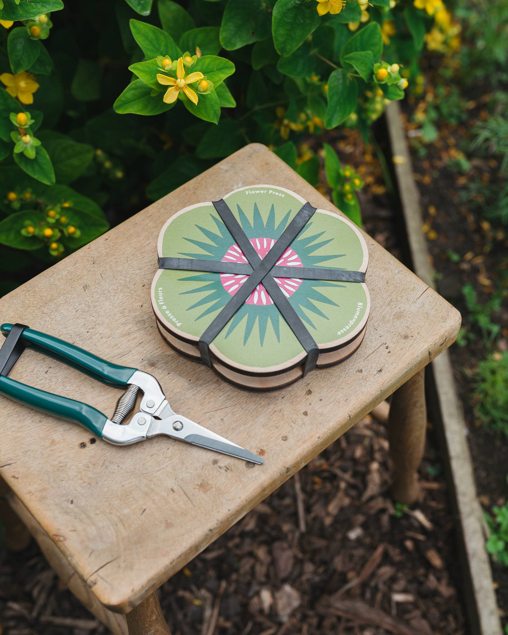 Flower Shaped Press - Greens