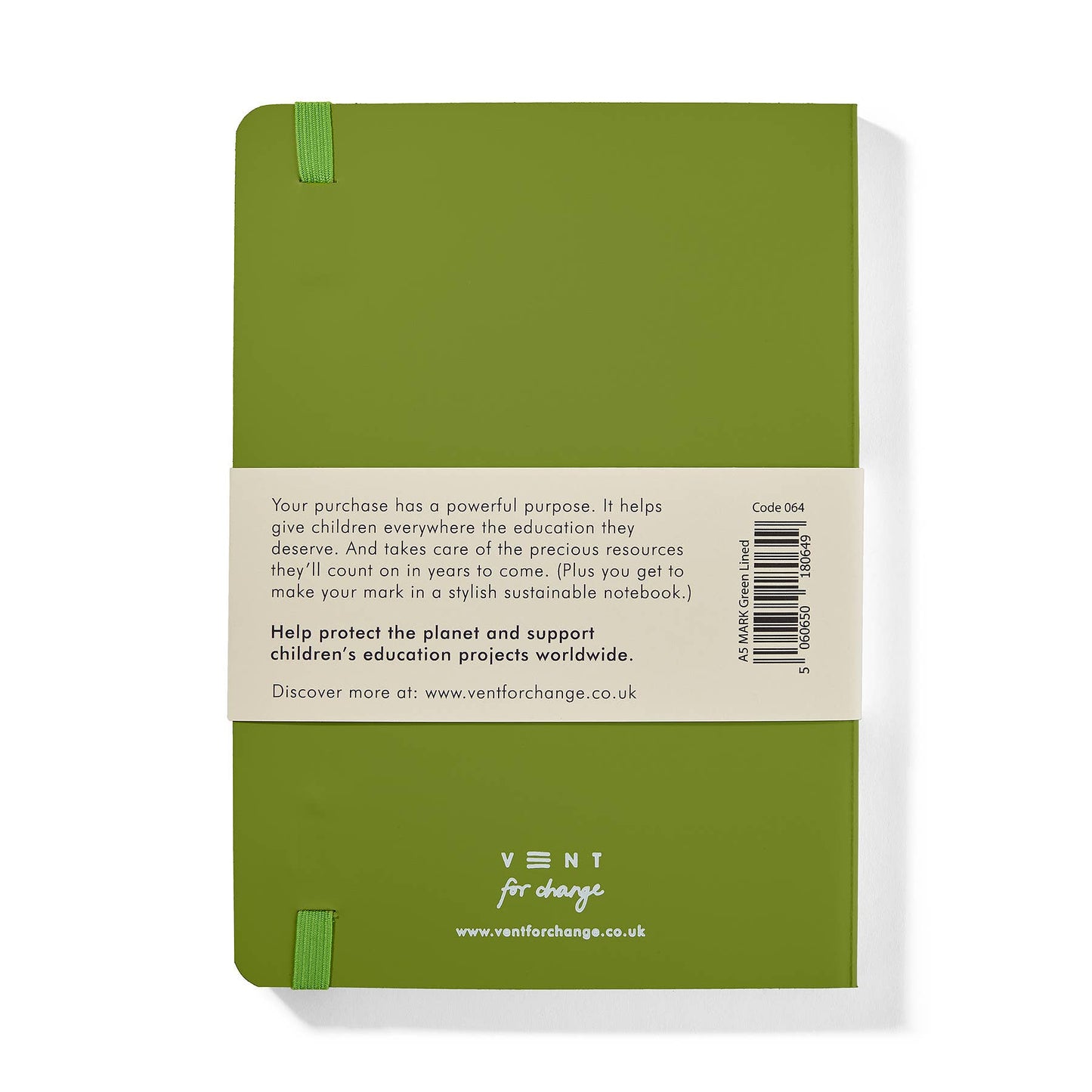 Make a Mark A5 Journal – Recycled Leather: Red